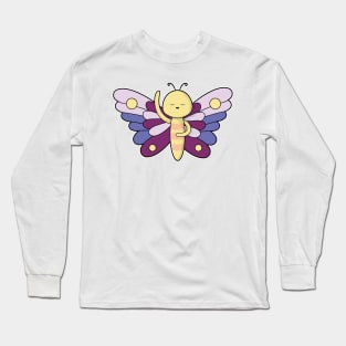 Butterfly with Dots Long Sleeve T-Shirt